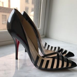 Brand new Christian louboutin pvc pumps 37.5